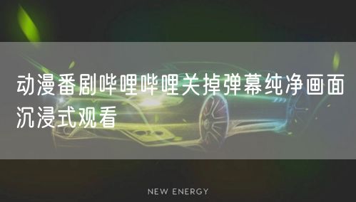 动漫番剧哔哩哔哩关掉弹幕纯净画面沉浸式观看
