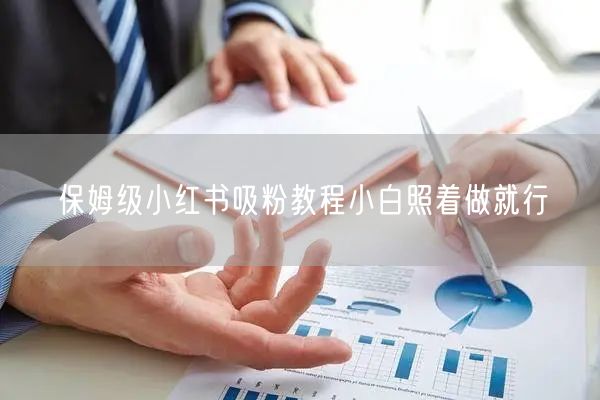 保姆级小红书吸粉教程小白照着做就行