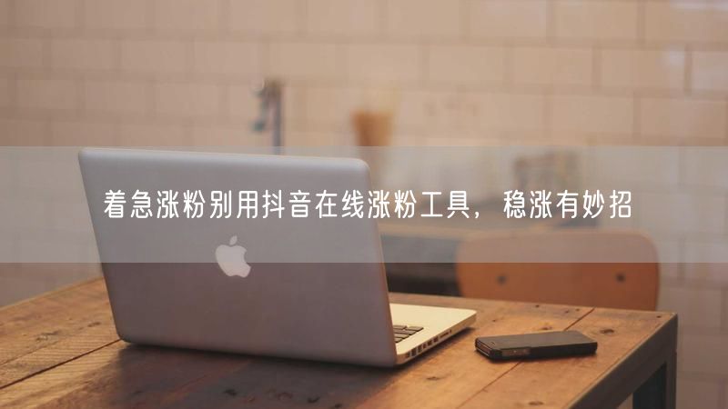 着急涨粉别用抖音在线涨粉工具，稳涨有妙招