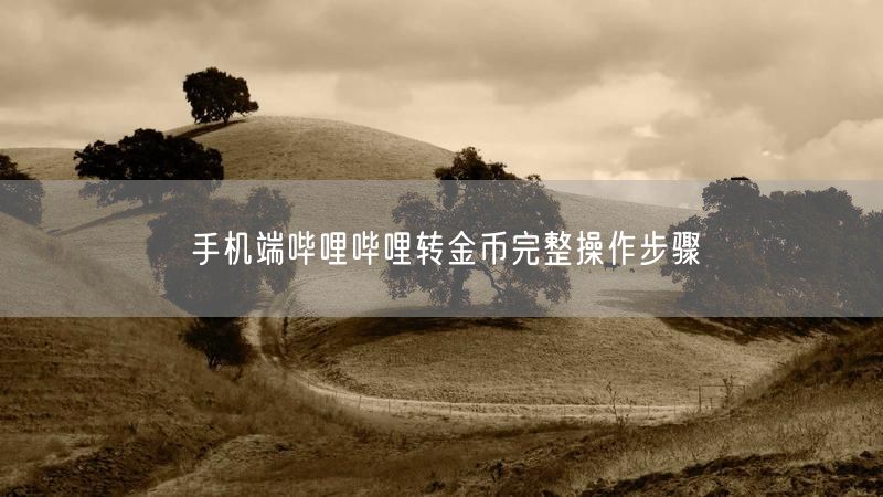 手机端哔哩哔哩转金币完整操作步骤