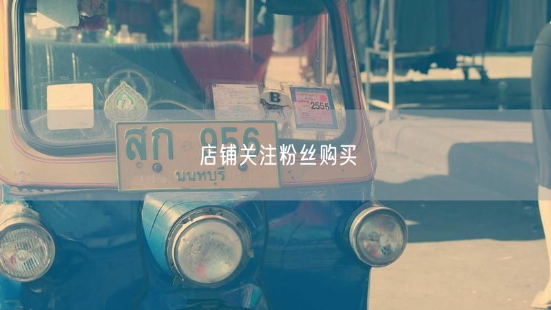 店铺关注粉丝购买